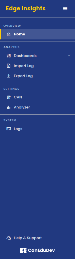 Portal sidebar